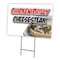 Signmission Chicken Philly Cheesest Yard & Stake outdoor plastic coroplast window, 2436 Chicken Philly Cheesest C-2436 Chicken Philly Cheesest - alternate 1